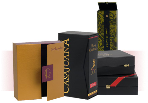 Estuches y cajas forradas