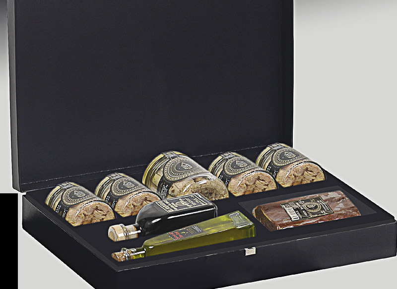 Estuche bisagra y cerradura metálicas