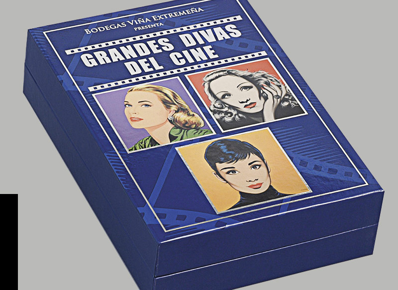 Estuche bisagra papel con caj�n interior